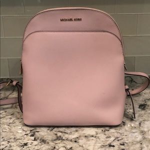 Blush Pink Michael Kors Backpack Purse